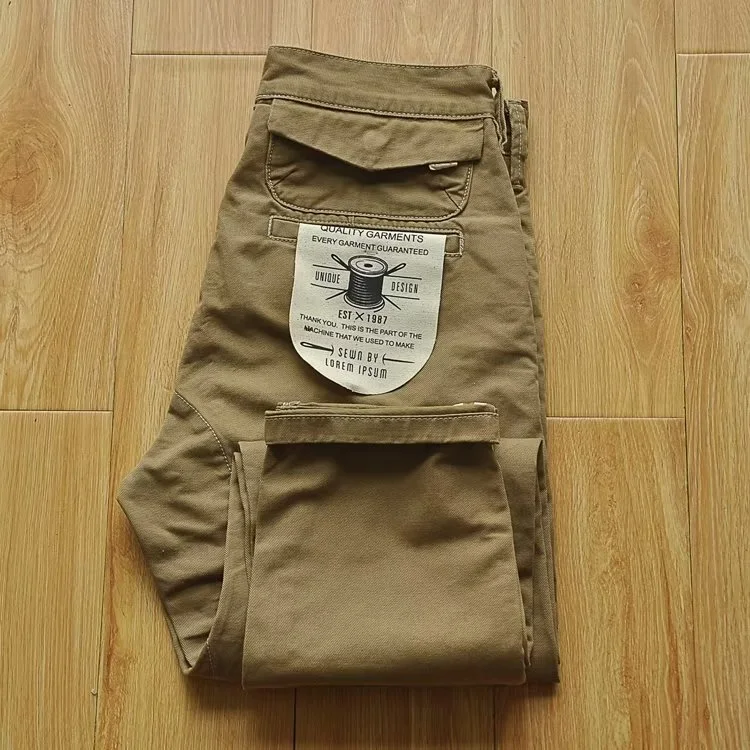 Men's Stain-Resistant Wear-Resistant Overalls Loose Straight-Leg Pants Men's Casual Pants for Everyday Wear — photo 9