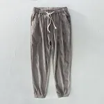 Men's Thin Linen Pants Loose Fit Cropped Trousers. Lightweight summer pants, offering breathability and casual style for — photo 8