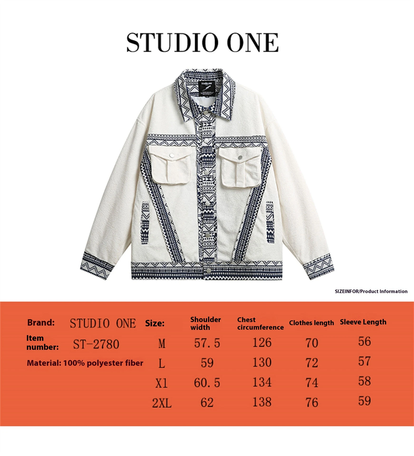 Title 1, Ethnic Pattern Stitching Jacket for Men. Experi...