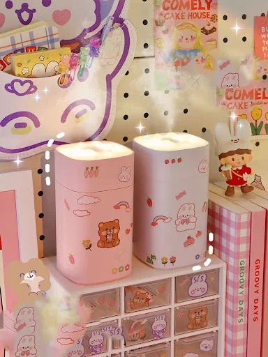 Title 3, Big Spray Desktop Humidifier Mini, Small, Home,...