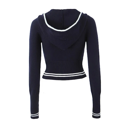 Title 4, Completo Cappotto in Maglia con Cappuccio Slim ...
