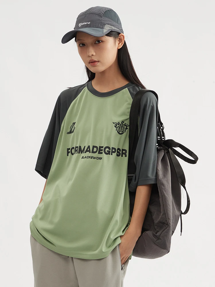 Title 8, Retro Patchwork Printed Short Sleeve