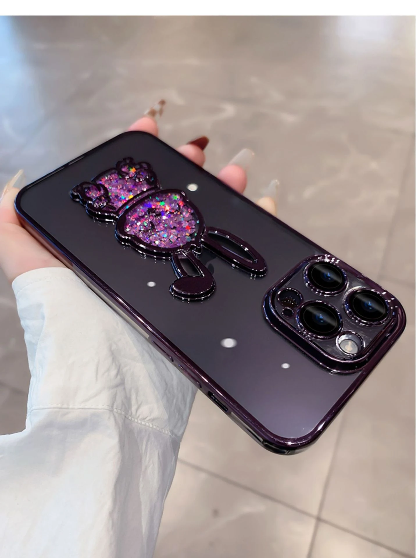 Title 15, Plastic electroplating lens protector phone cas...