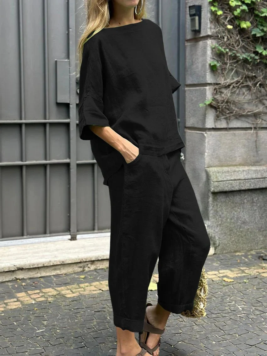Title 2, Pantaloni larghi a vita alta alla moda da donna