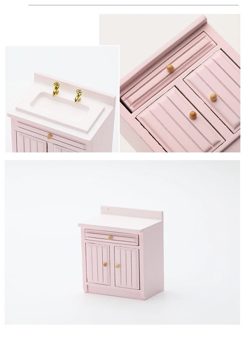 Miniature Play House Cabinet with Food Models, Encourages Imaginative Play and Role-Playing, Perfect for Kids to Develop — photo 6