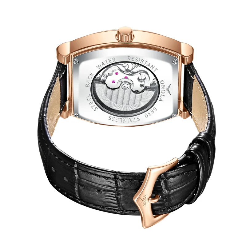 Relógio automático mecânico masculino Leisure Sun Moon Star Morning, perfeito para uso diário e eventos especiais. — foto 1