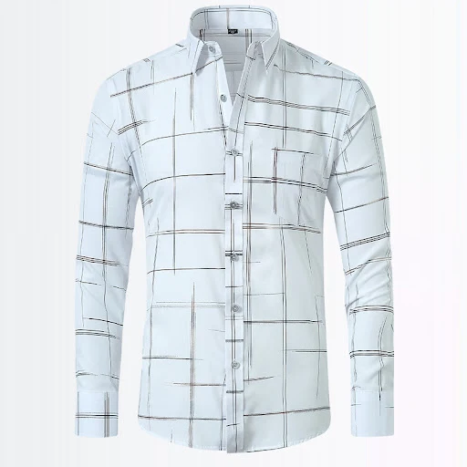 Title 5, Camisa Stretch Masculina Manga Longa Slim Fit. ...