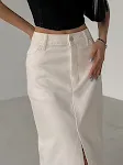 Saia reta de cintura alta para mulheres, com efeito emagrecedor e temperamento elegante. Modelagem que valoriza a silhueta com sofisticação. — foto 3