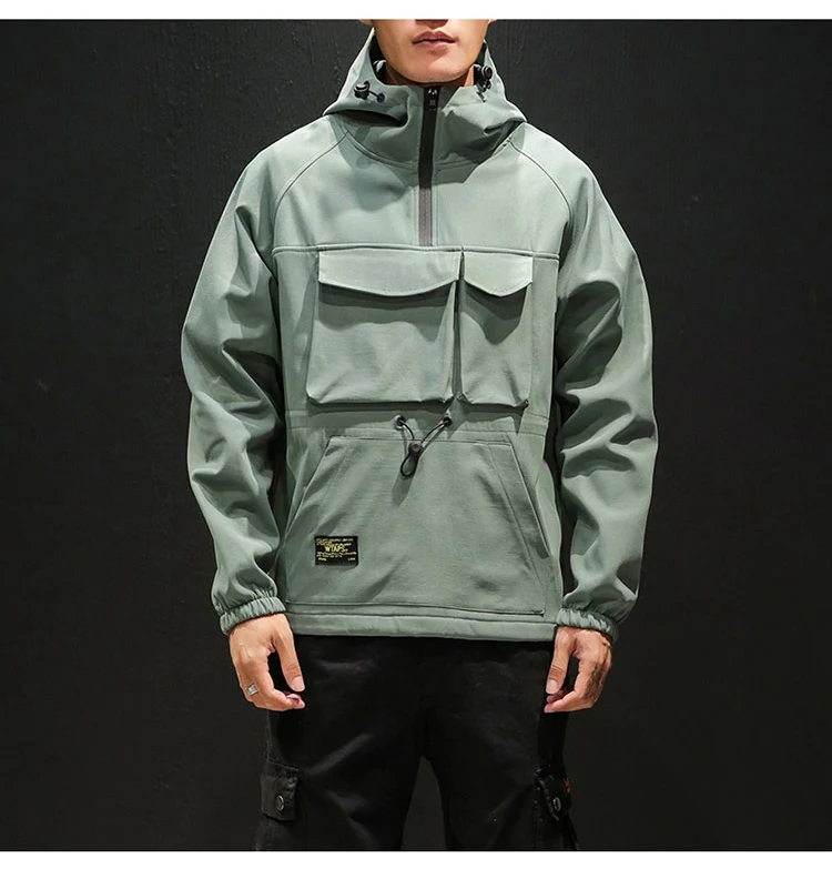 Men's Multi-pocket Jacket with Added Fertilizer and Cashmere, combining comfort, style and practicality for everyday wea — photo 10