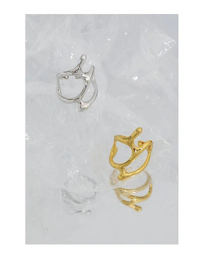 Title 2, Anel de prata S925 aberto feminino, design nich...