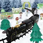 Christmas Electric Rail Car Mini Retro Small Train Children's Electric Automobile Toy Festive Fun Safe & Exciting Gift P — photo 5