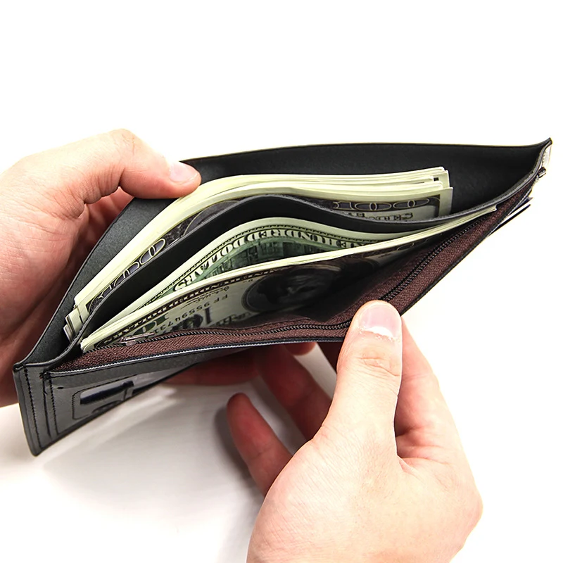 Title 2, Mens PU Black Short Wallet, a stylish and prac...