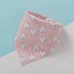 Babador triangular infantil, toalha de saliva dupla face, personalizado, macio e absorvente. Perfeito para bebês e crianças. — foto 15