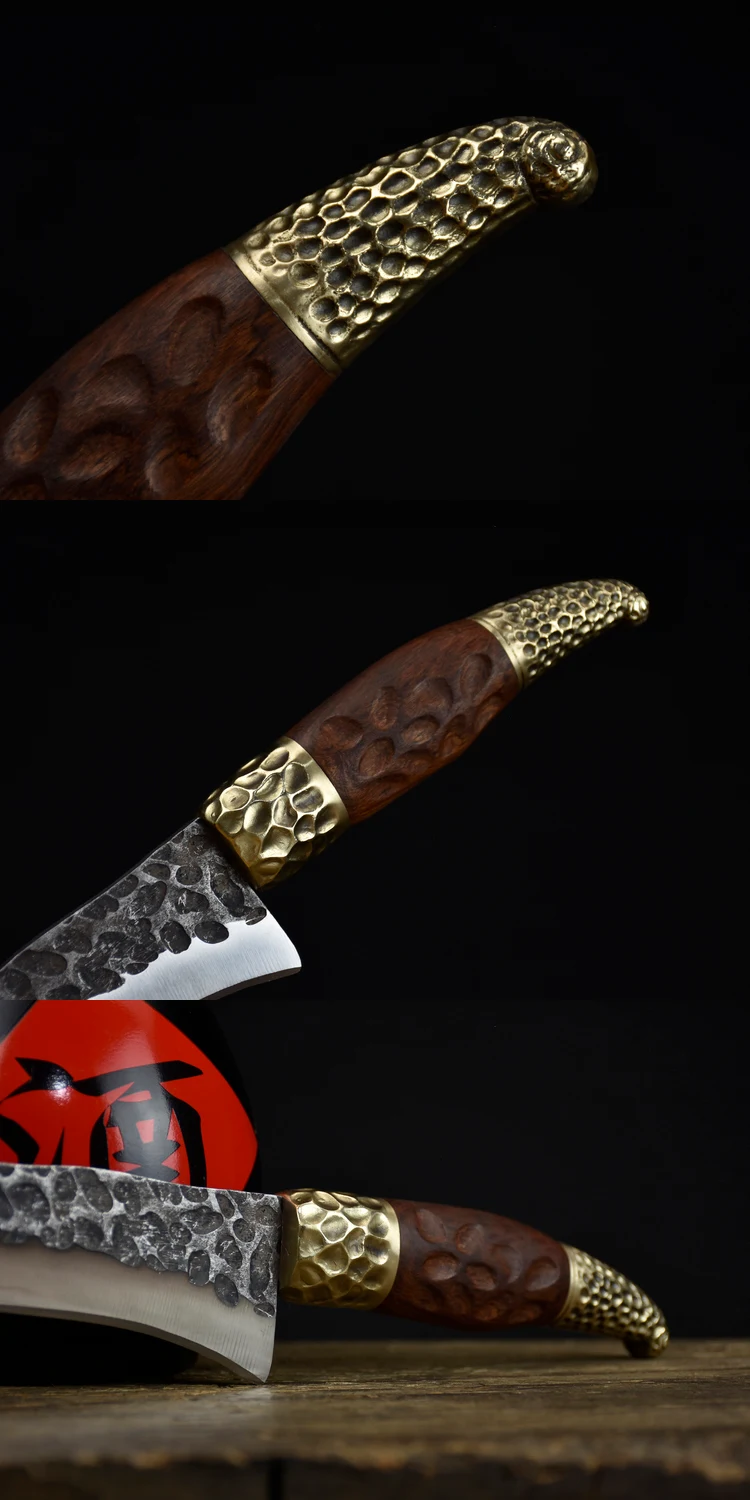 Title 6, Simon Leopard Bone Knife for precise cutting an...