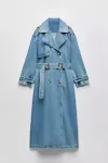 Denim Trench Coat