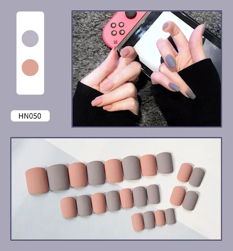 Title 27, Finished nail art fake nails, scrubbable and we...