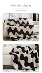 Nordic Style Half Velvet Knitted Sofa Blanket Offers Soft Warmth for Cozy Comfort, Adding a Stylish Touch to Your Living — photo 5