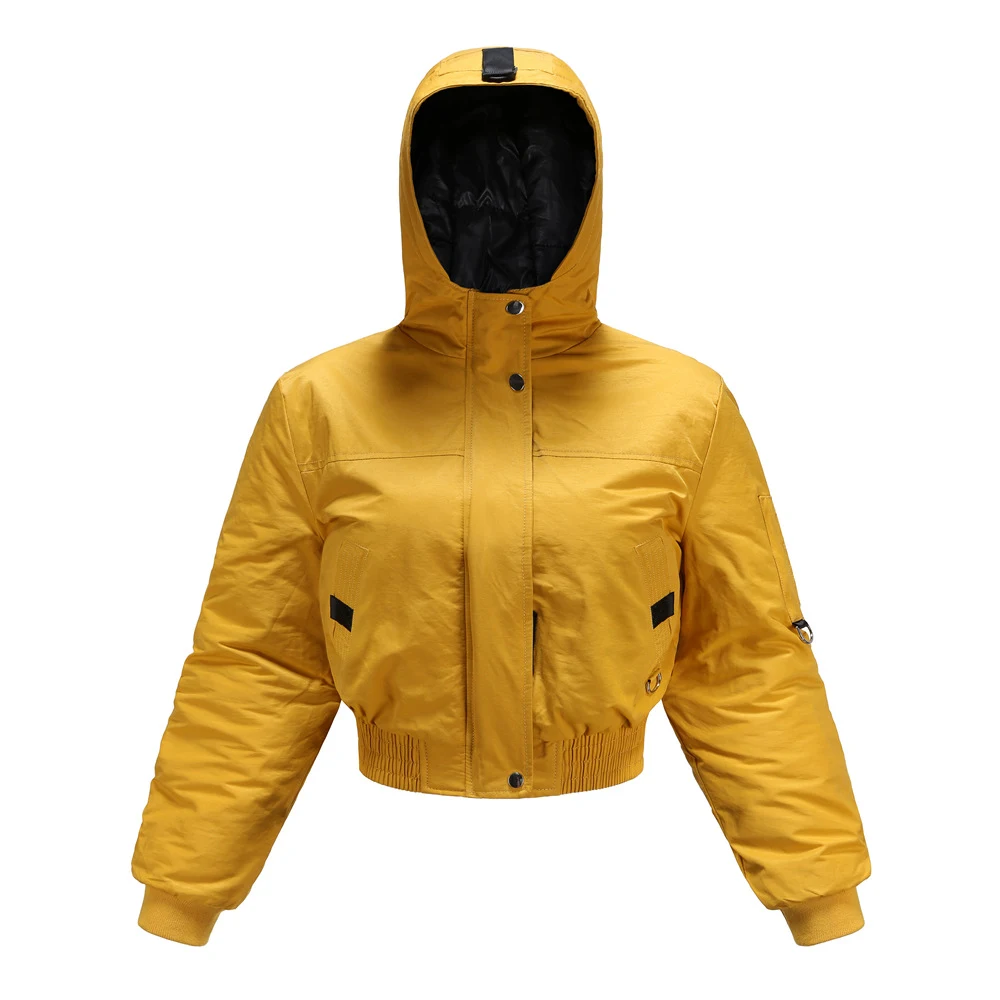 Damen Casual Baumwolljacke kurz, locker geschnitten mit langen Ärmeln, ideal für einen bequemen und stylischen Look. — foto 4