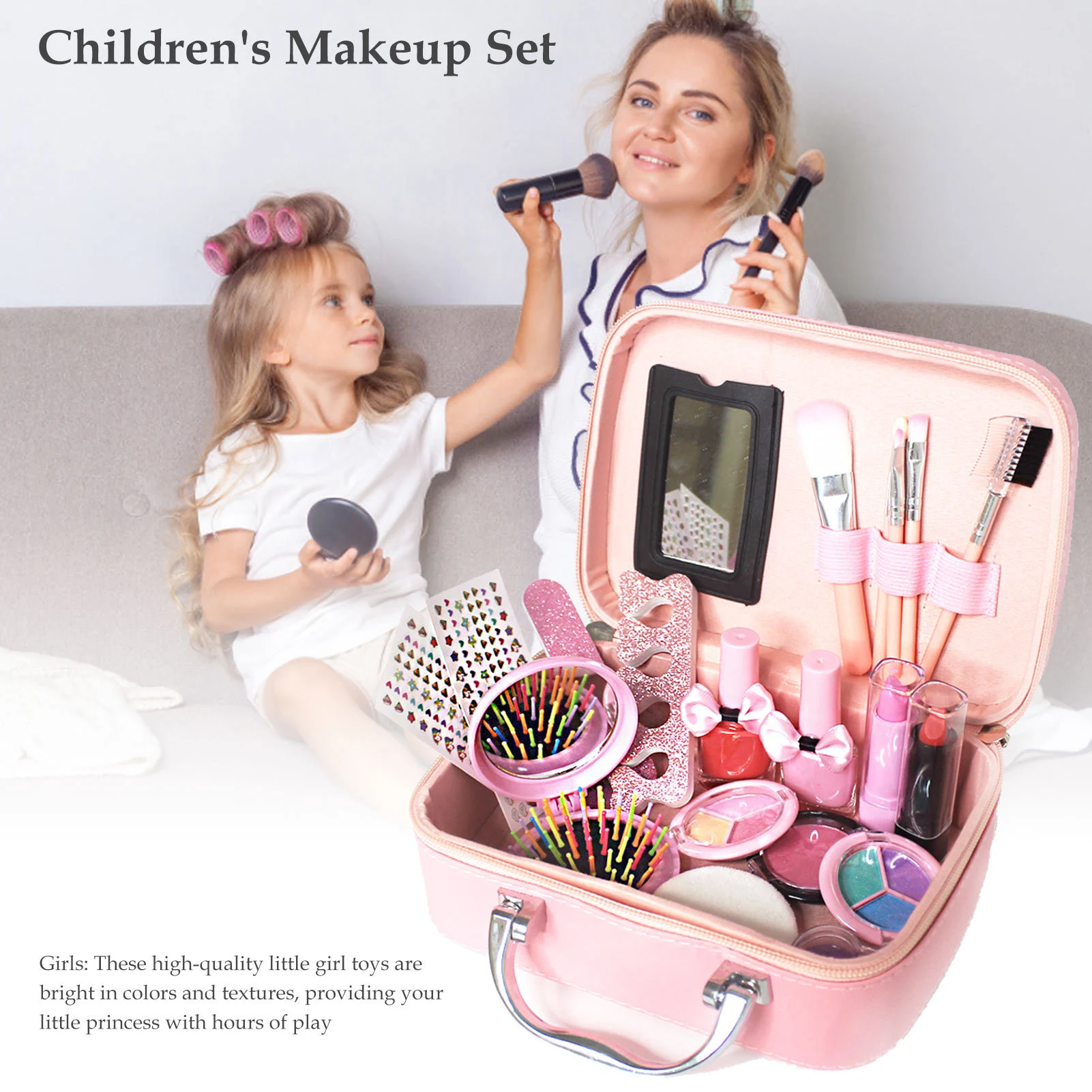 Title 3, Conjunto Rosa de Acessórios, Cosméticos, Higien...
