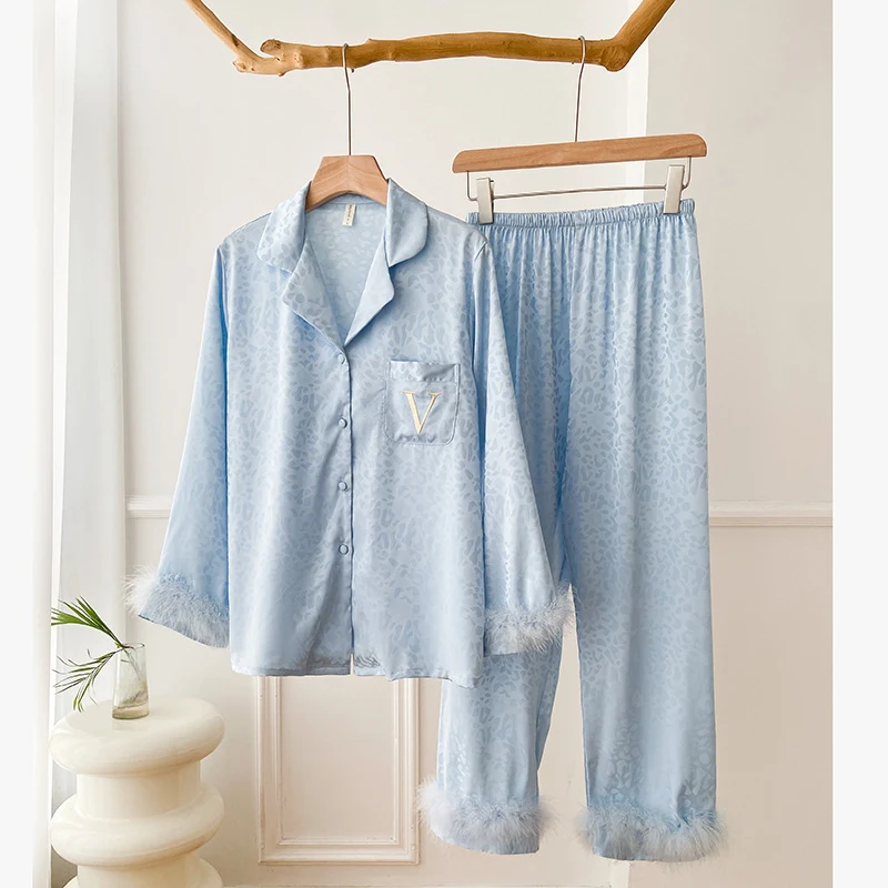 Title 4, Feather Model Loose Pajamas For Women