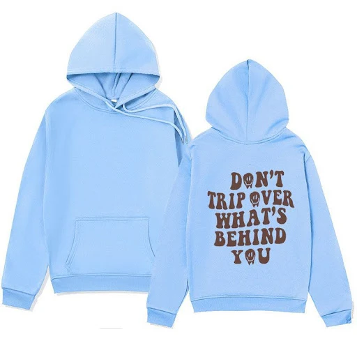 Title 8, Letter Print Hoodie Autumn And Winter Fleece Am...