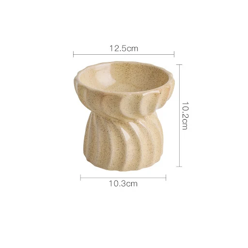 Title 5, Ceramic Cat Bowl Elevated Food Basin High Feet ...