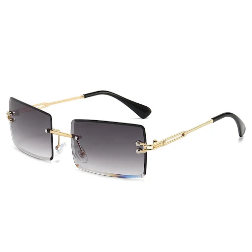 Title 3, Men And Women Fashion Simple Frameless Sunglasses