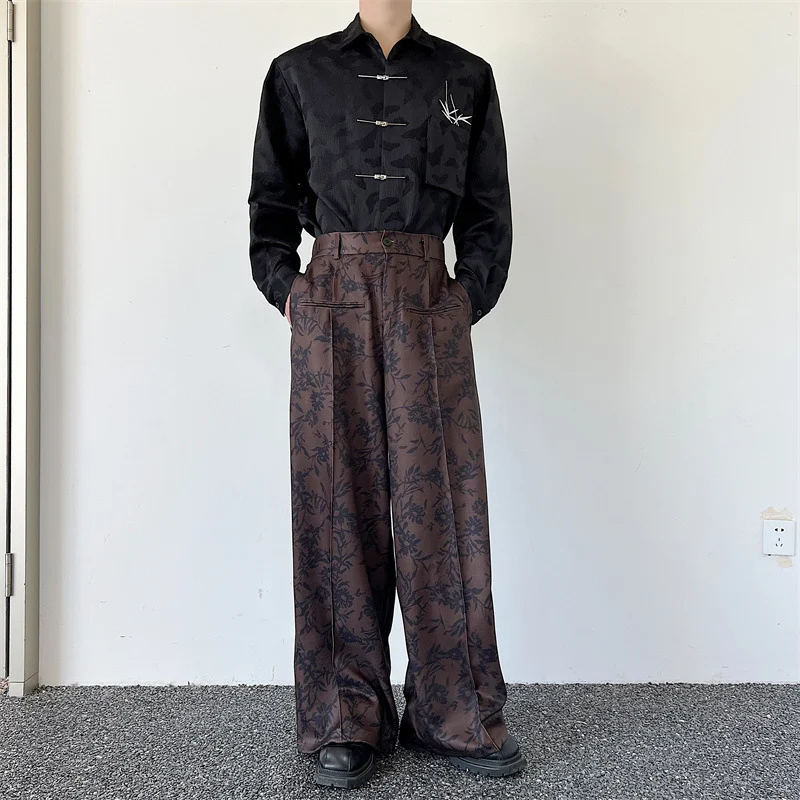Retro Minority Japanese Wide Leg Mopping Suit Pants, loose fit, comfortable and stylish, perfect for casual and relaxed — photo 8