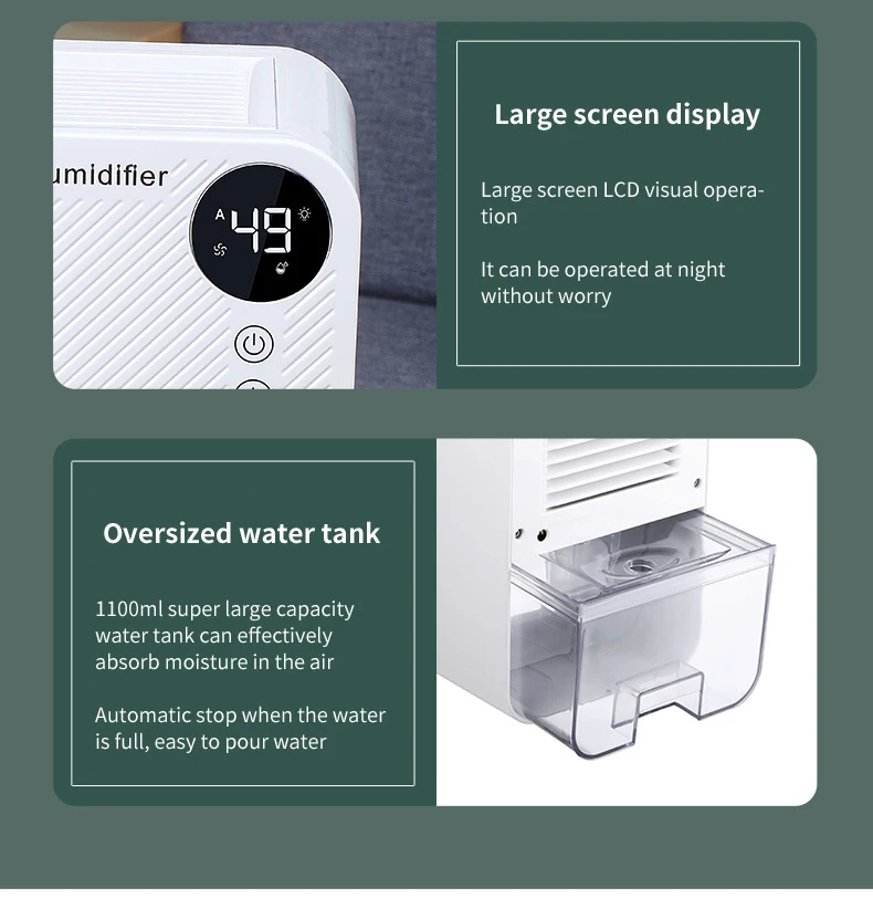 Title 20, Small Household Dehumidifier for Bedroom Mini A...