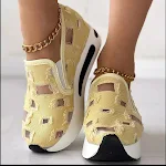 Plus Size Beggar Breathable Shoes with Hidden Heels for Women, offering comfortable and discreet height. Perfect for eve — photo 1