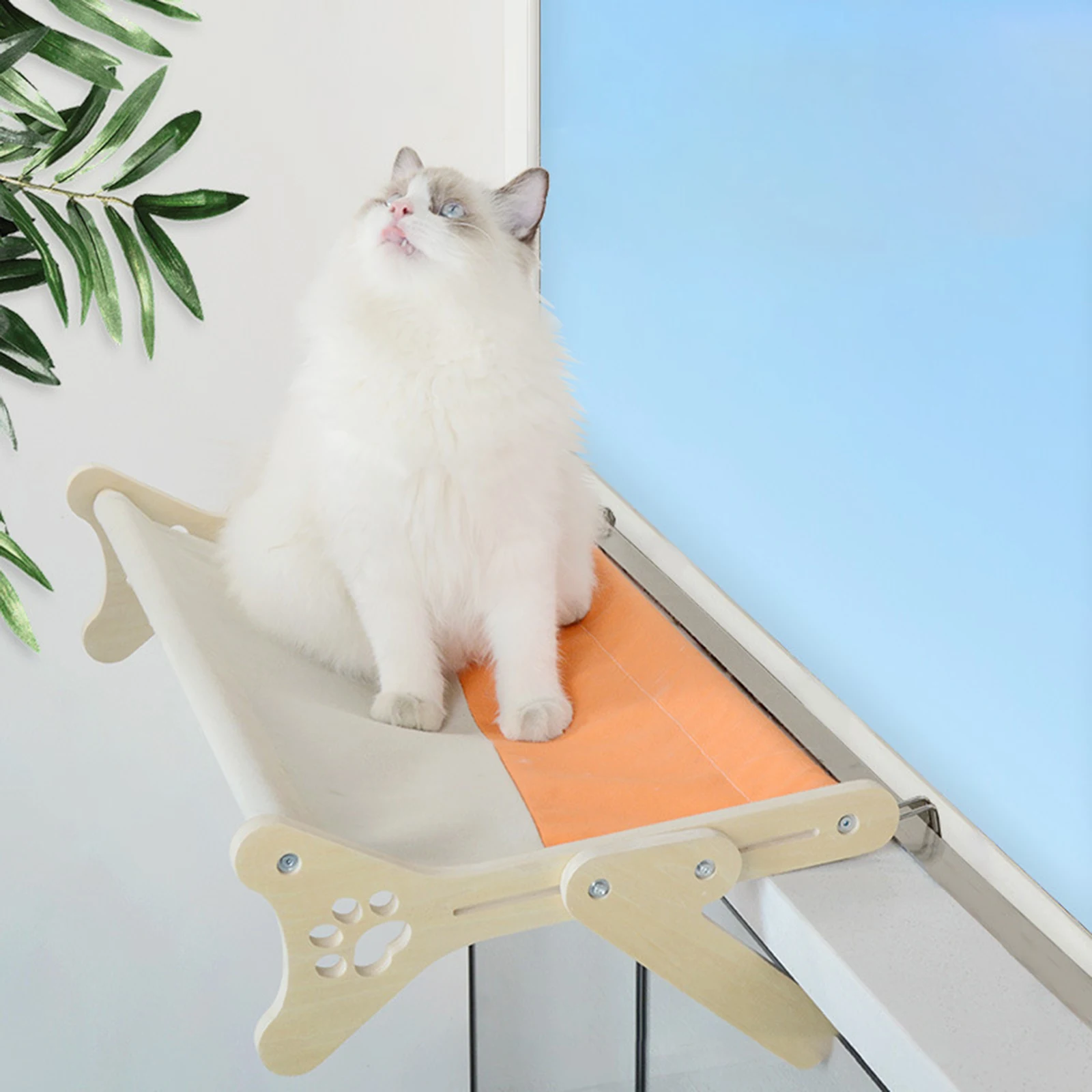 Title 7, Solid Wood One-piece Cat Hanging Bed Windowsill...