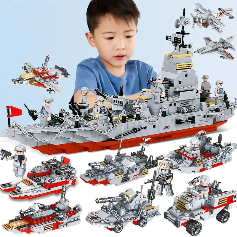 Title 1, Building Blocks Aircraft Carrier Military Battl...