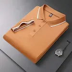 Camiseta Polo Masculina Manga Curta Verão Gola Lapela Leve Confortável Respirável Perfeita para Climas Quentes Roupa Casual e Estilosa — foto 5