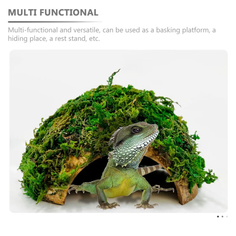Title 7, Reptile Hideout House Terrarium Tank Hamster Sh...