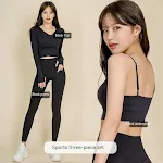 Black Top Three Piece Set