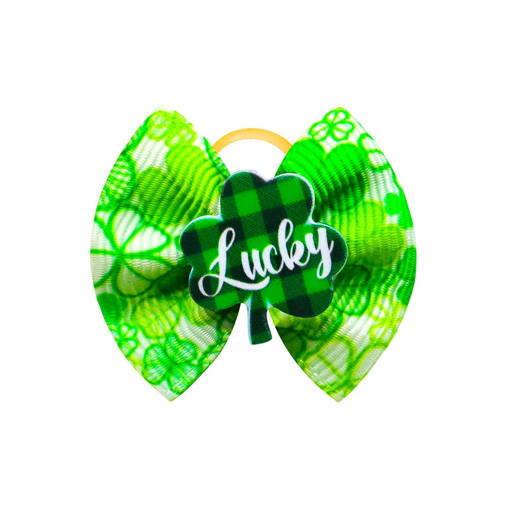 Title 6, 20PCS Saint Patricks Day Pet Supplies Dog Bows...