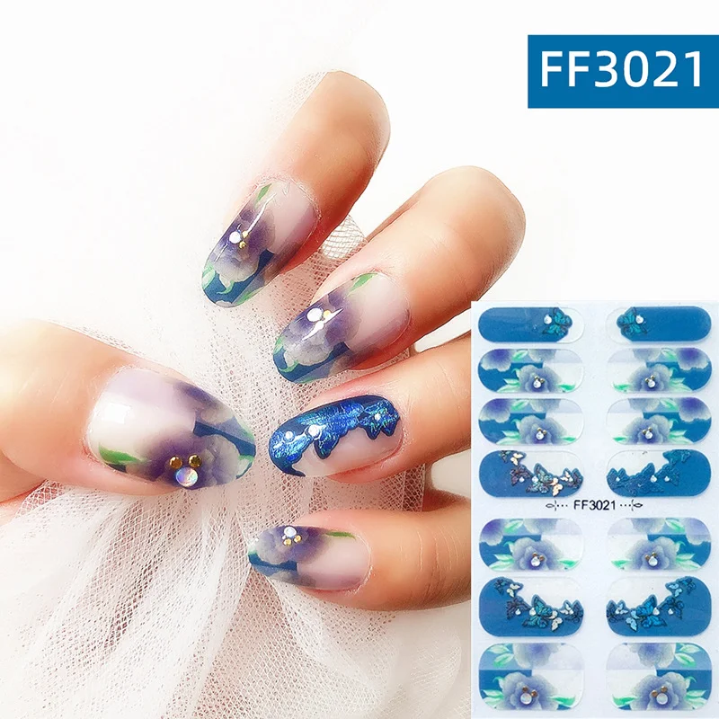 Title 5, 3D Crystal Nail Polish Film Full Paste for dazz...