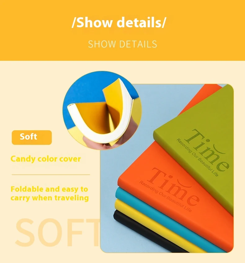 Title 7, Soft Leather Simple B5 Notepad with Prefect Bin...
