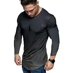 Men's Cotton Long Sleeve T-shirt with 3D Print, Loose Crew Neck, Spring and Autumn Style. Comfortable, stylish and versa — photo 1
