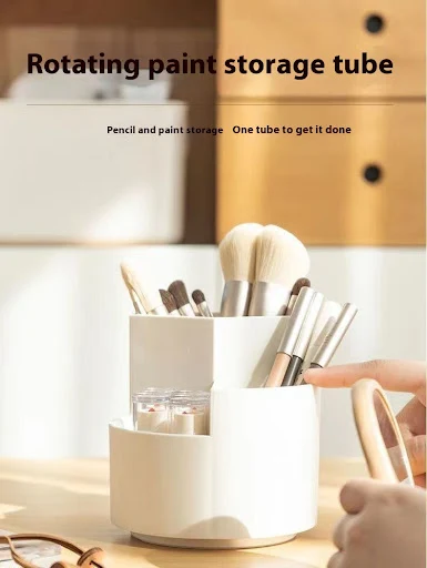 Title 4, 360 Degree Rotatable Pen Holder Desktop Large C...