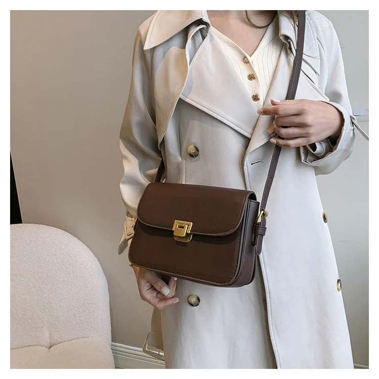 Title 23, Bolsa Feminina Crossbody Simples de Ombro Quadr...