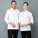 Chef Long Sleeve Autumn And Winter Restaurant Hotel Uniform. Provides comfort, warmth and professional appearance for ki — photo 5