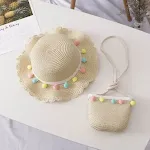 Beige hat bag