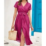 Vestido curto estampado de manga curta, ideal para o verão. Leve, confortável e estiloso, perfeito para diversas ocasiões casuais. — foto 1