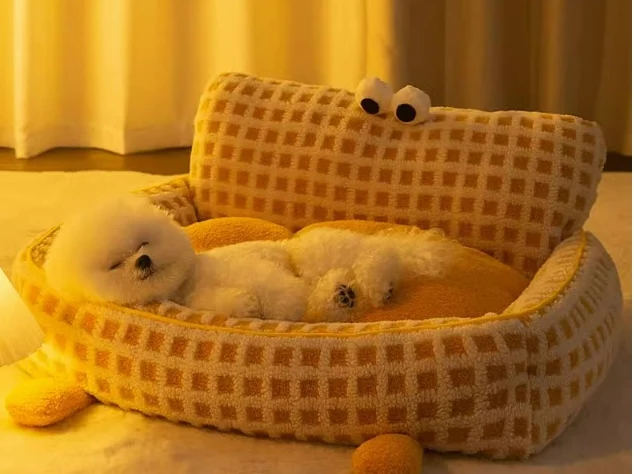 Cama de cachorro universal, destacável e lavável, para todas as estações. Conforto e praticidade para seu pet o ano todo. — foto 4