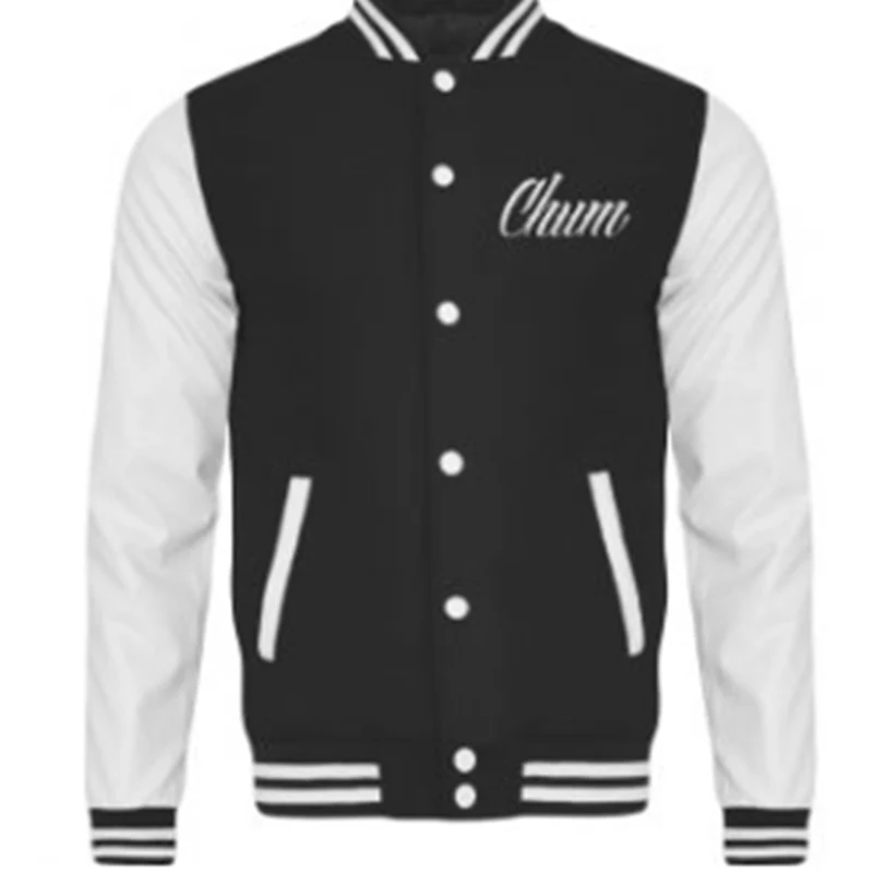 Jaqueta de beisebol unissex com abotoamento simples. Design moderno e casual para homens e mulheres, ideal para um visual despojado e confortável. — foto 2