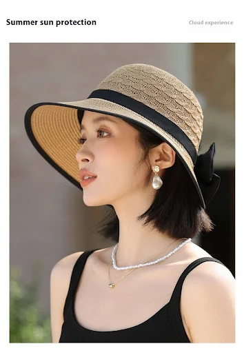 Title 4, Japanese Elegant Sun Hat Ribbon Bow