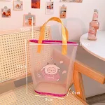 Large capacity Love Girl Heart Hand Carrying Mesh Bag. Perfect for carrying everything with style. Durable and ideal for — photo 2