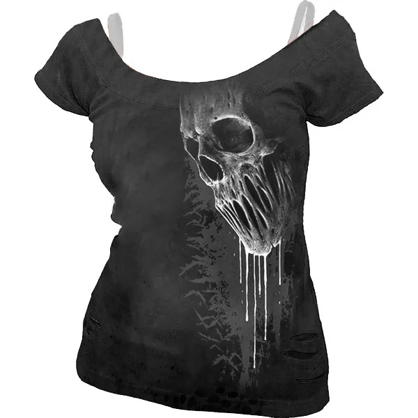 Title 1, 3D Print Womens Street Short-sleeved Sports T-...
