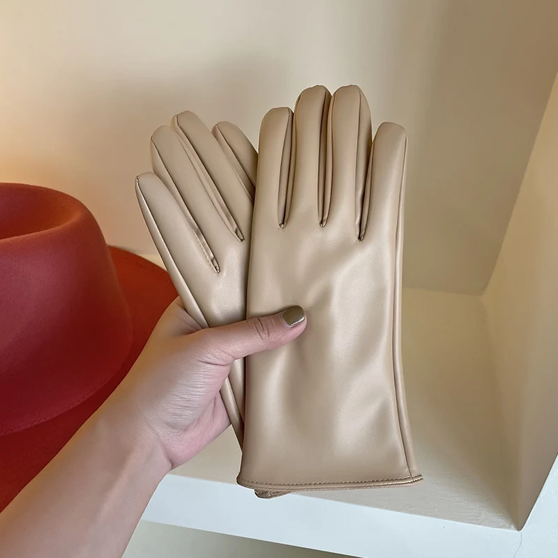 Title 7, Five Finger PU Leather Gloves For Cycling